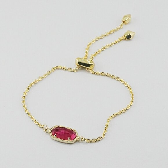 Kendra Scott Oval Fuchsia Glass Shell - Picture 1 of 1